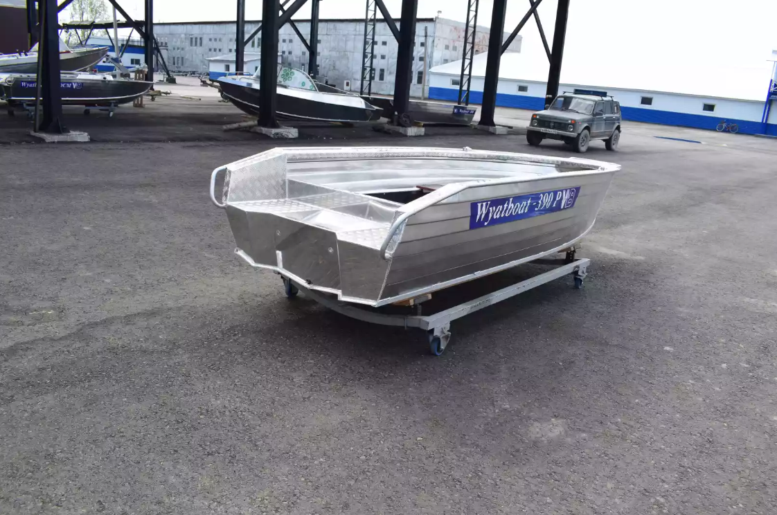 Алюминиевая лодка Wyatboat-390Р Увеличенный борт в Артёме