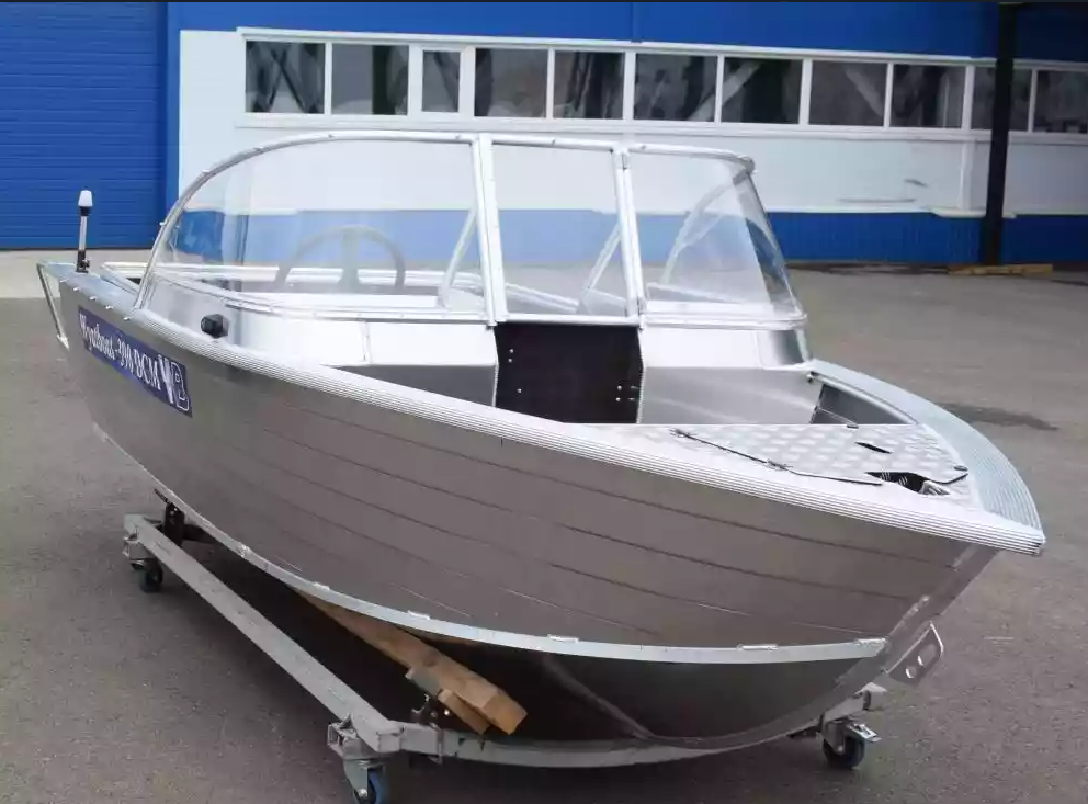 Алюминиевая лодка Wyatboat-390 DCM Увеличенный борт в Артёме