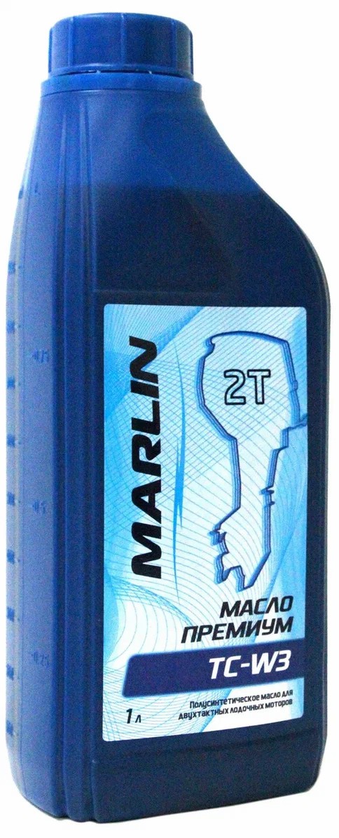 МАСЛО ПОЛУСИНТЕТИЧЕСКОЕ MARLIN ПРЕМИУМ 2Т, TC-W3, 1 ЛИТР в Артёме