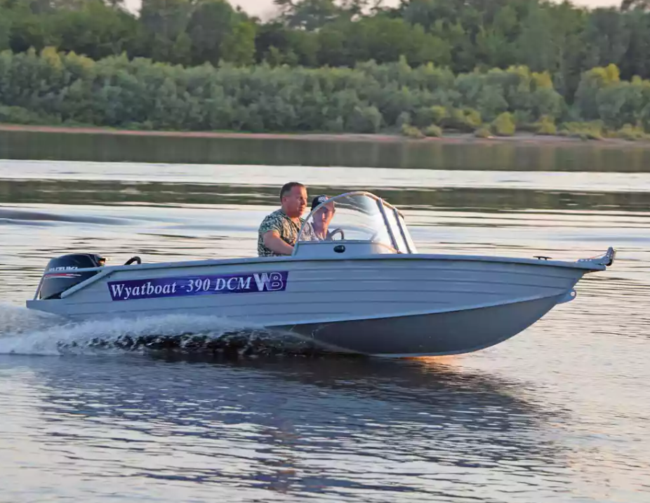 Алюминиевая лодка Wyatboat-390 DCM в Артёме