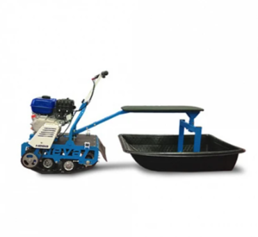 Мотобуксировщик НЕВА МС-1К с санями и сиденьем в Артёме