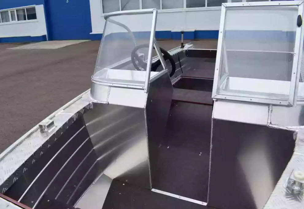 Алюминиевая лодка Wyatboat-390 DCM Увеличенный борт в Артёме