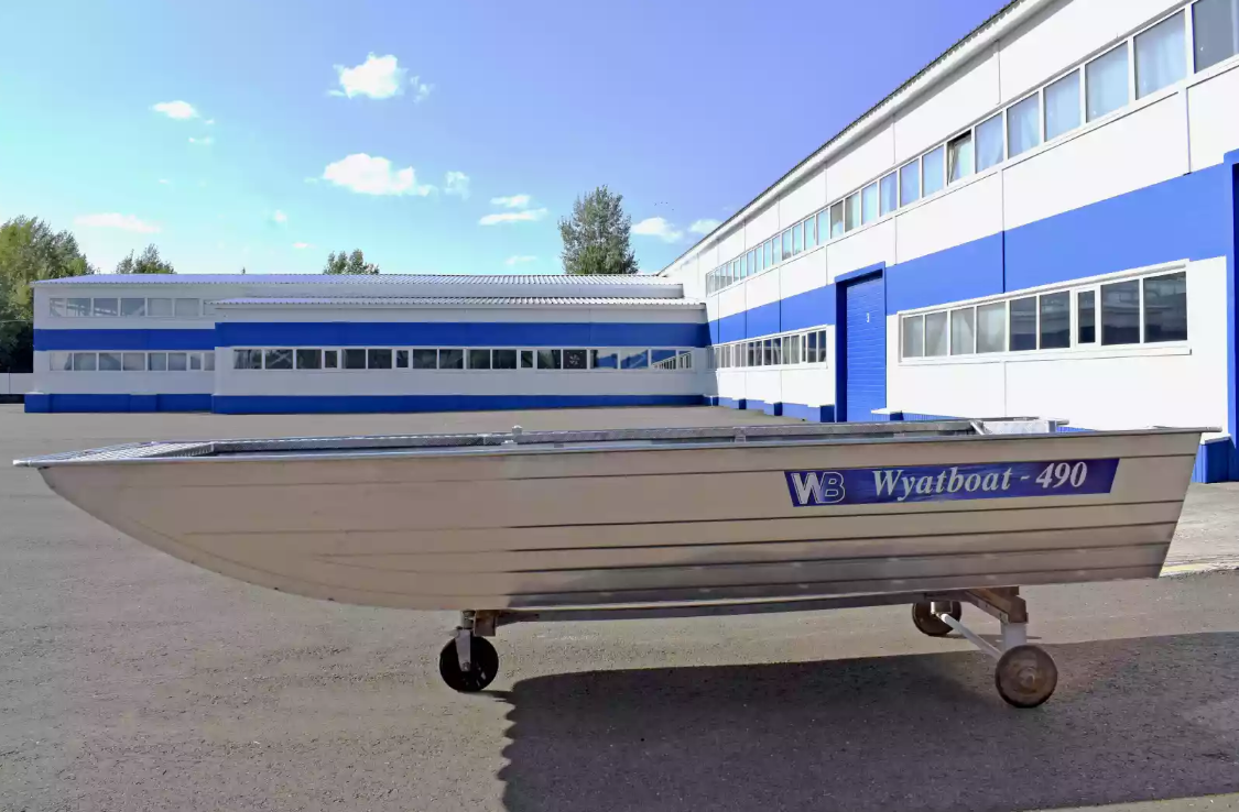 Алюминиевая лодка Wyatboat-490 Jonboat в Артёме