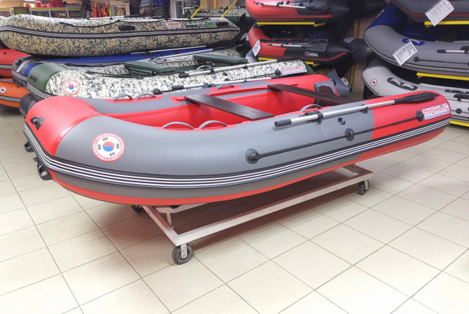 КОМПЛЕКТ Лодка MISHIMO PRO 350 + ЛОДОЧНЫЙ МОТОР MARLIN MP 9.9 (20) AMHS PRO в Артёме