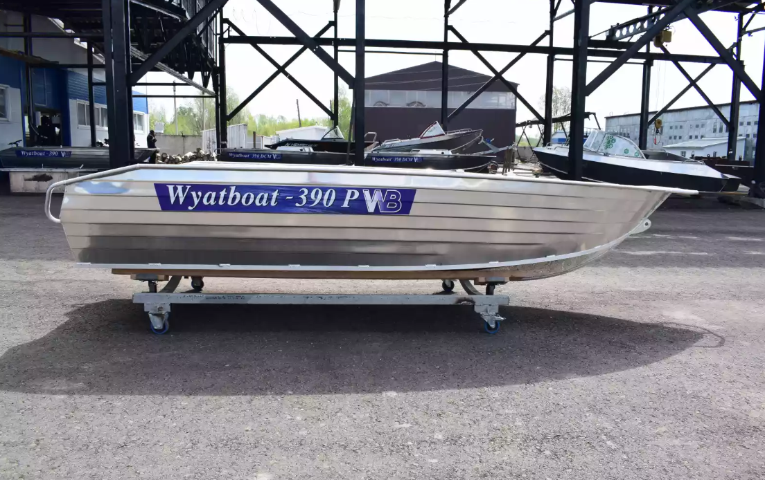 Алюминиевая лодка Wyatboat-390Р Увеличенный борт в Артёме