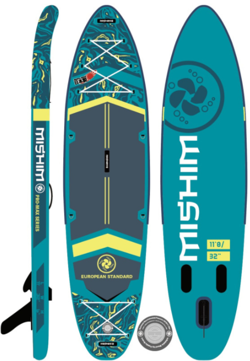 SUP (САП) Доска MISHIMO PRO-MAX Light Teal 11,6’ (355см) в Артёме