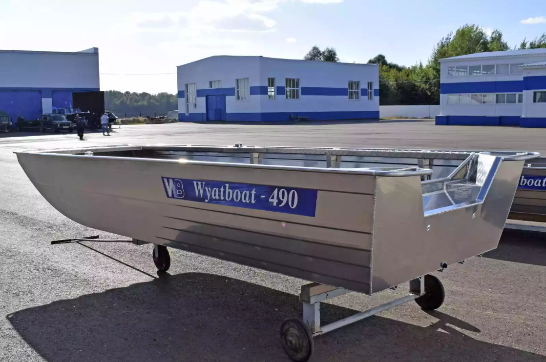 Алюминиевая лодка Wyatboat-490 Jonboat в Артёме