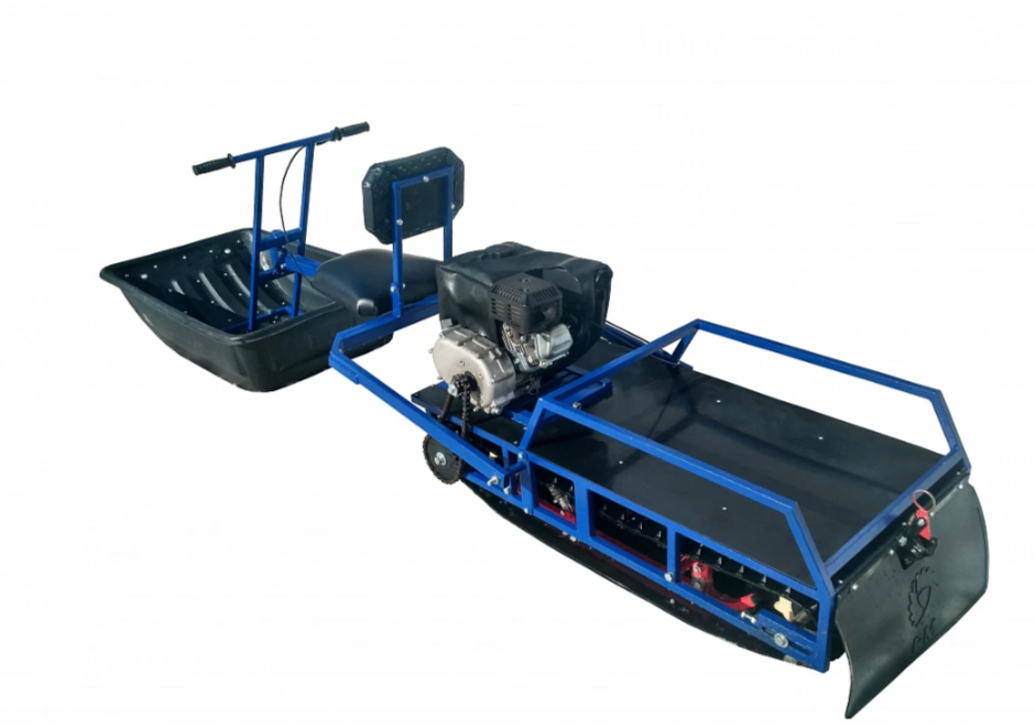 Мотобуксировщик толкач Альбатрос-XL8 с модулем. С фарой, склизы в Артёме