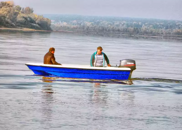 Стеклопластиковая лодка Wyatboat 430 тримаран в Артёме