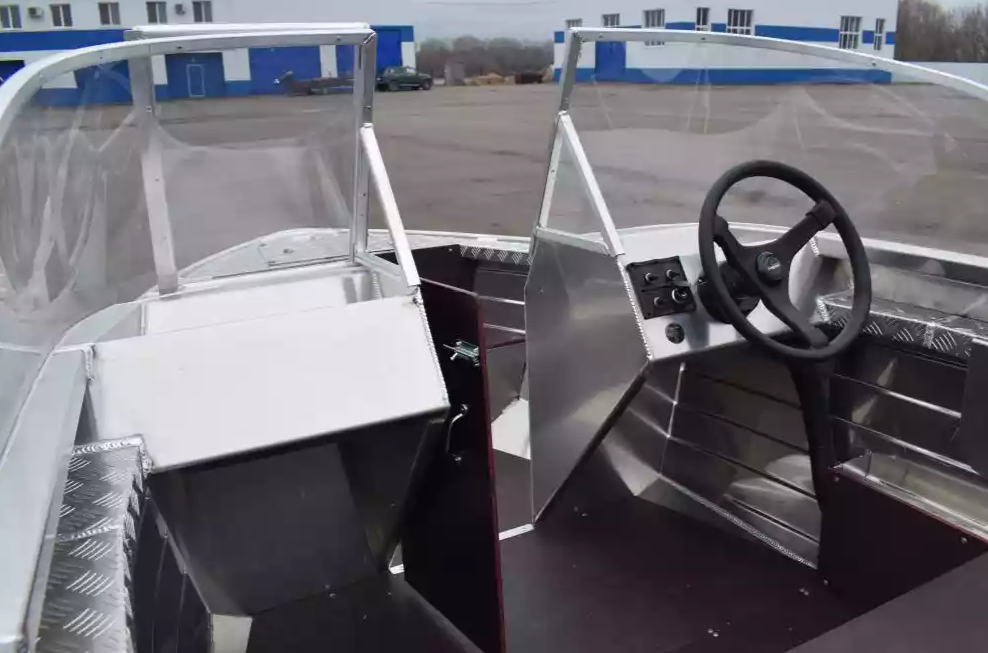 Алюминиевая лодка Wyatboat-390 DCM Увеличенный борт в Артёме