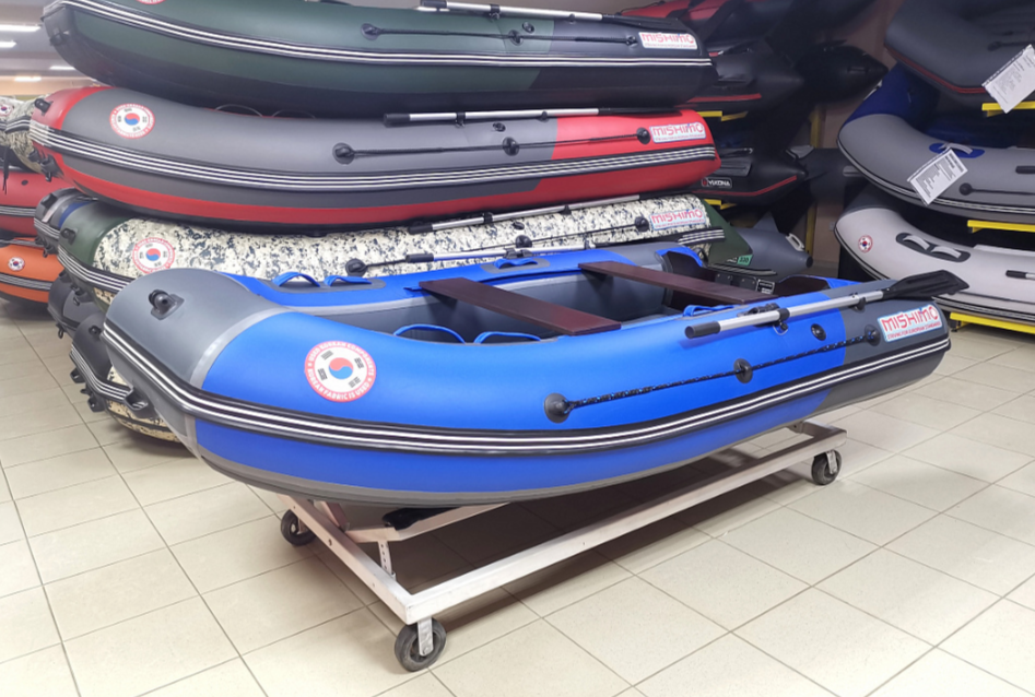 КОМПЛЕКТ Лодка MISHIMO PRO 350 + ЛОДОЧНЫЙ МОТОР MARLIN MP 9.9 (20) AMHS PRO в Артёме