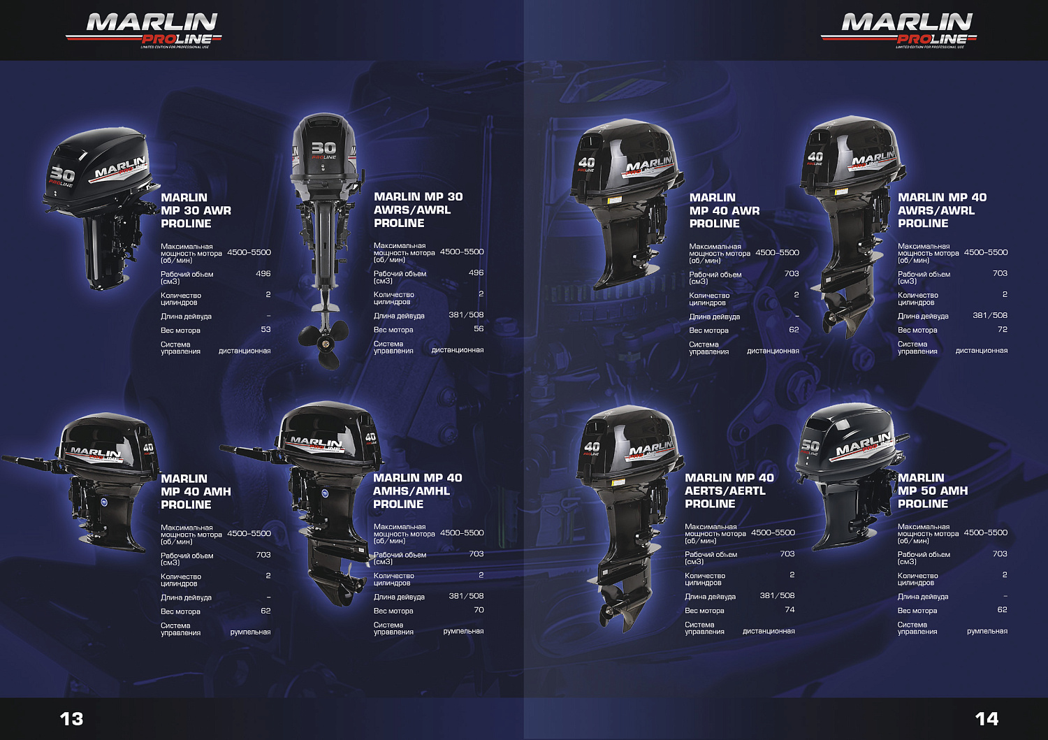 Лодочный мотор MARLIN PROLINE MP 50 AWRL в Артёме