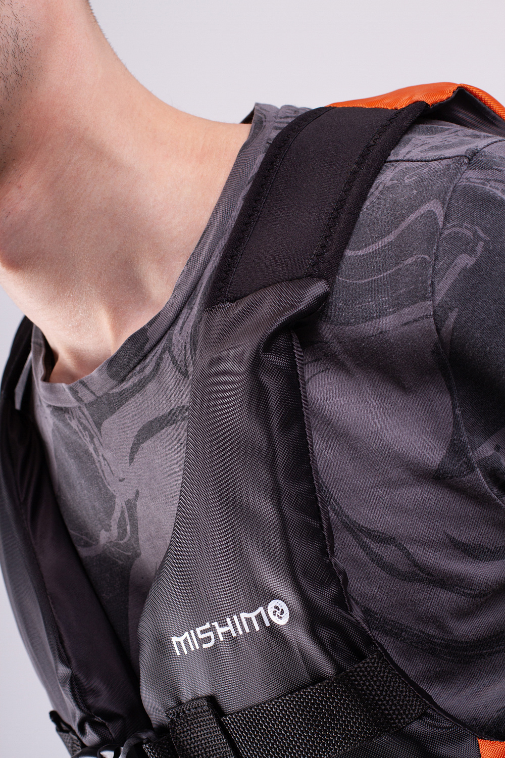 Жилет спасательный MISHIMO PRO Премиум качества Черно-оранжевый в Артёме