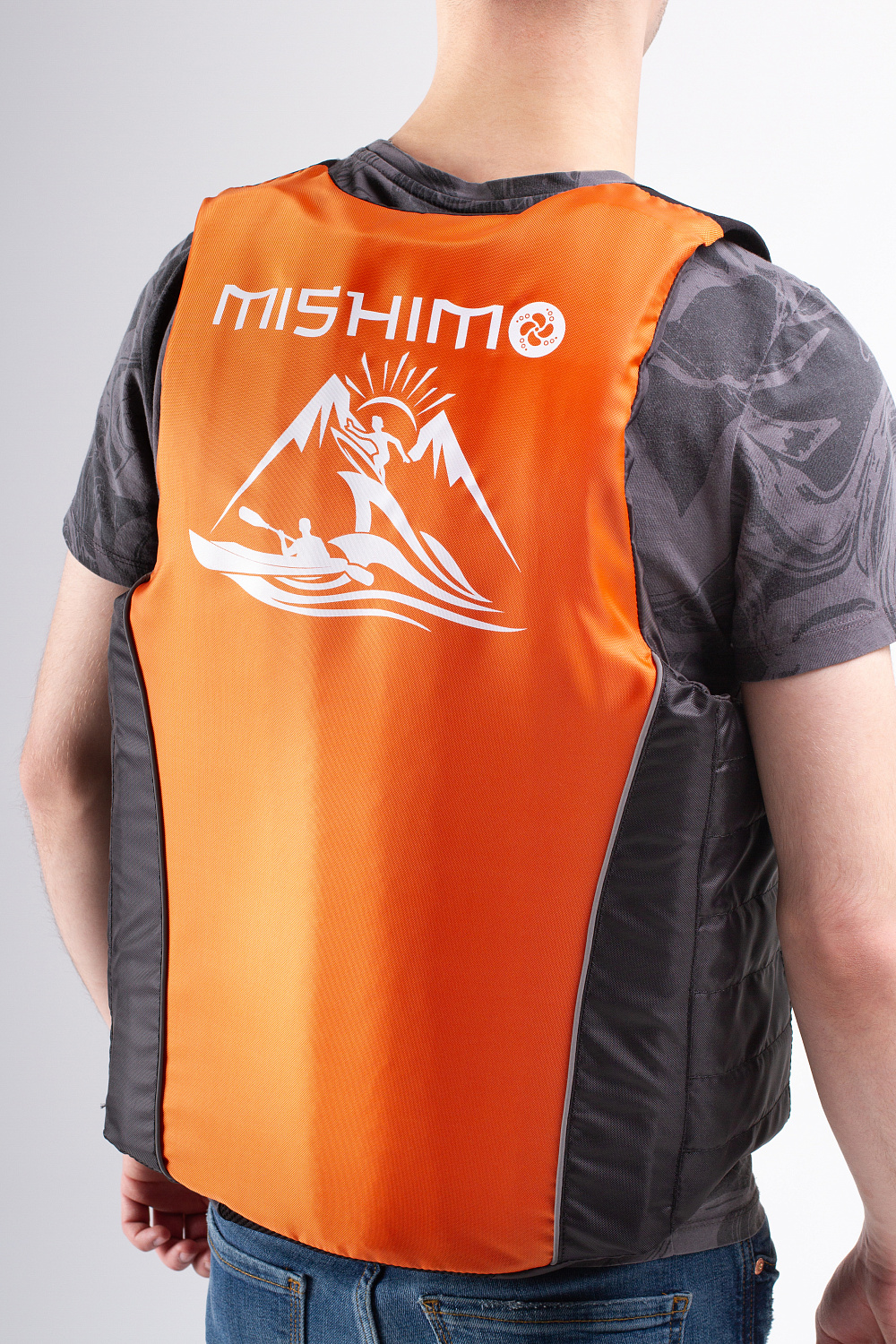 Жилет спасательный MISHIMO PRO Премиум качества Черно-оранжевый в Артёме