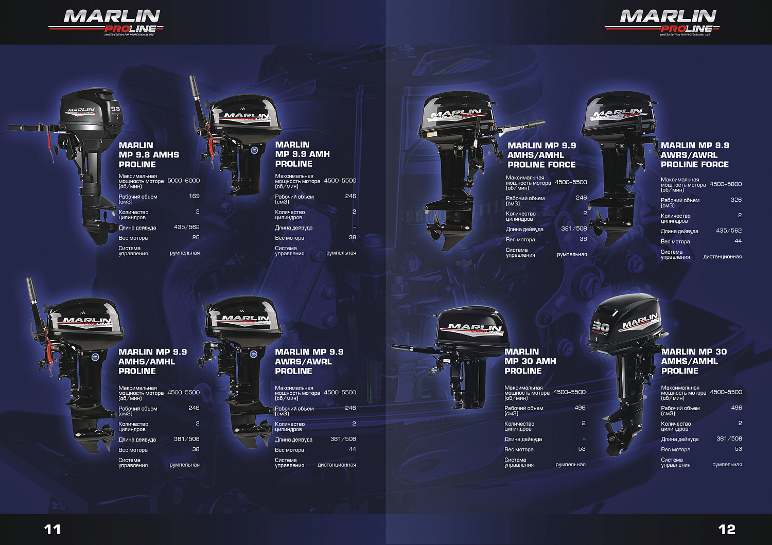 Лодочный мотор MARLIN PROLINE MP 50 AWRL в Артёме